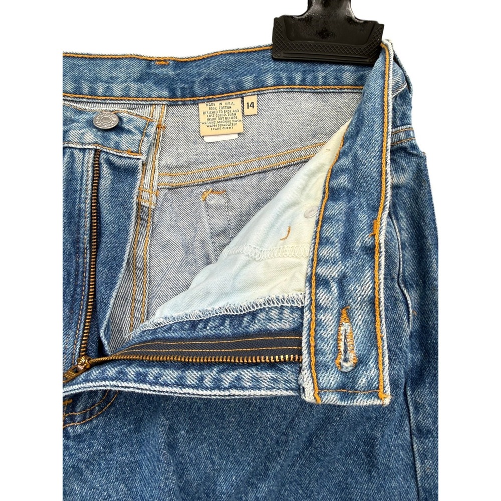 Calvin Klein Jeans Women 30 Blue Excellent High Rise Straight Leg Denim Vintage - Picture 9 of 12